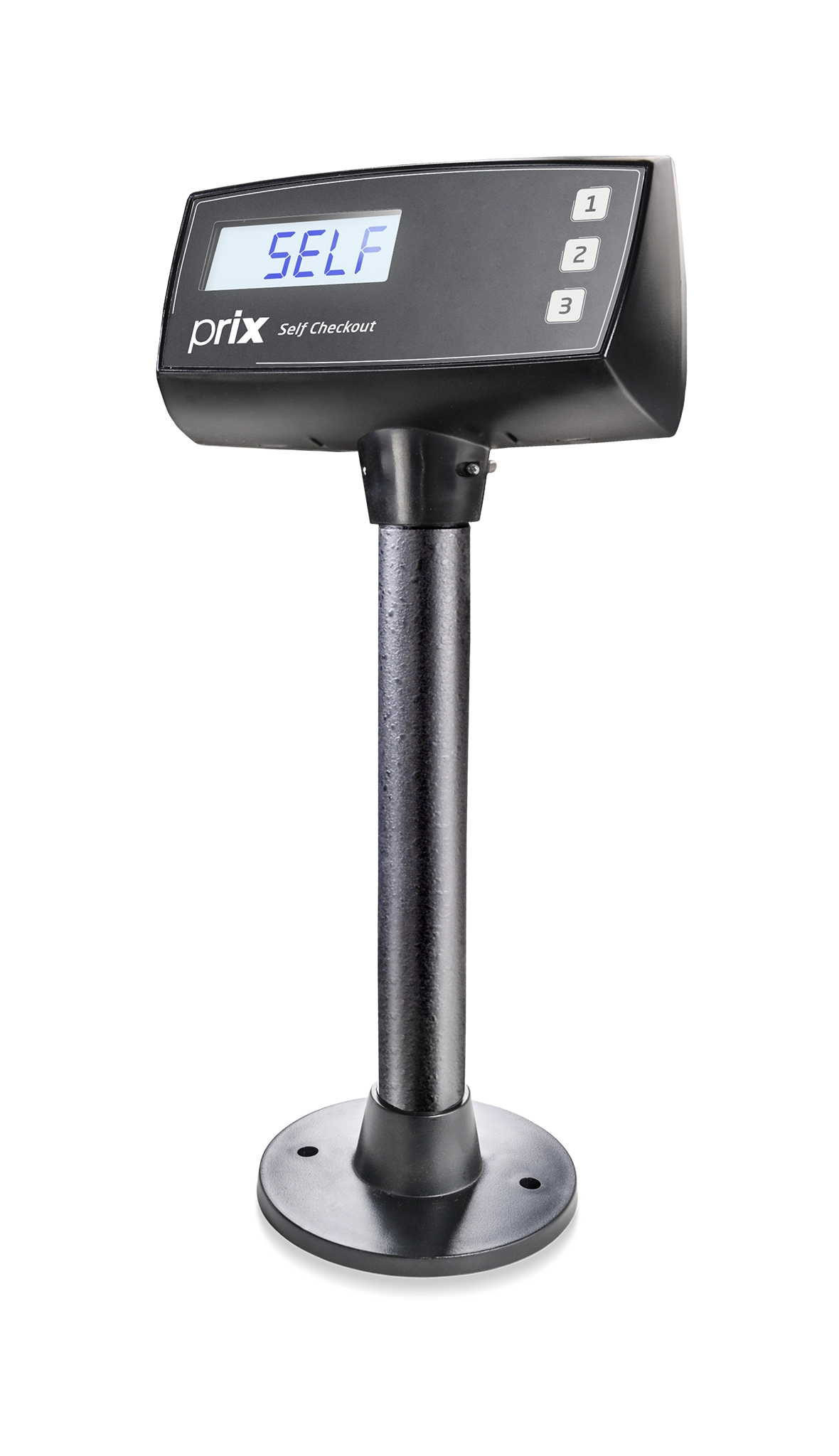 Display digital Prix Self Checkout da Toledo do Brasil para integração em totens de autoatendimento.