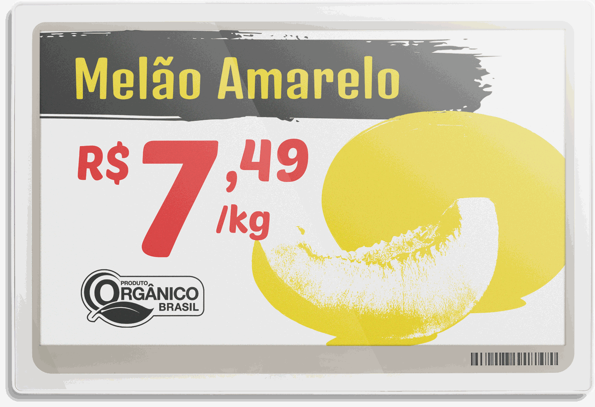 Etiqueta Eletrônica Prix Tag 7,5 polegadas da Toledo do Brasil