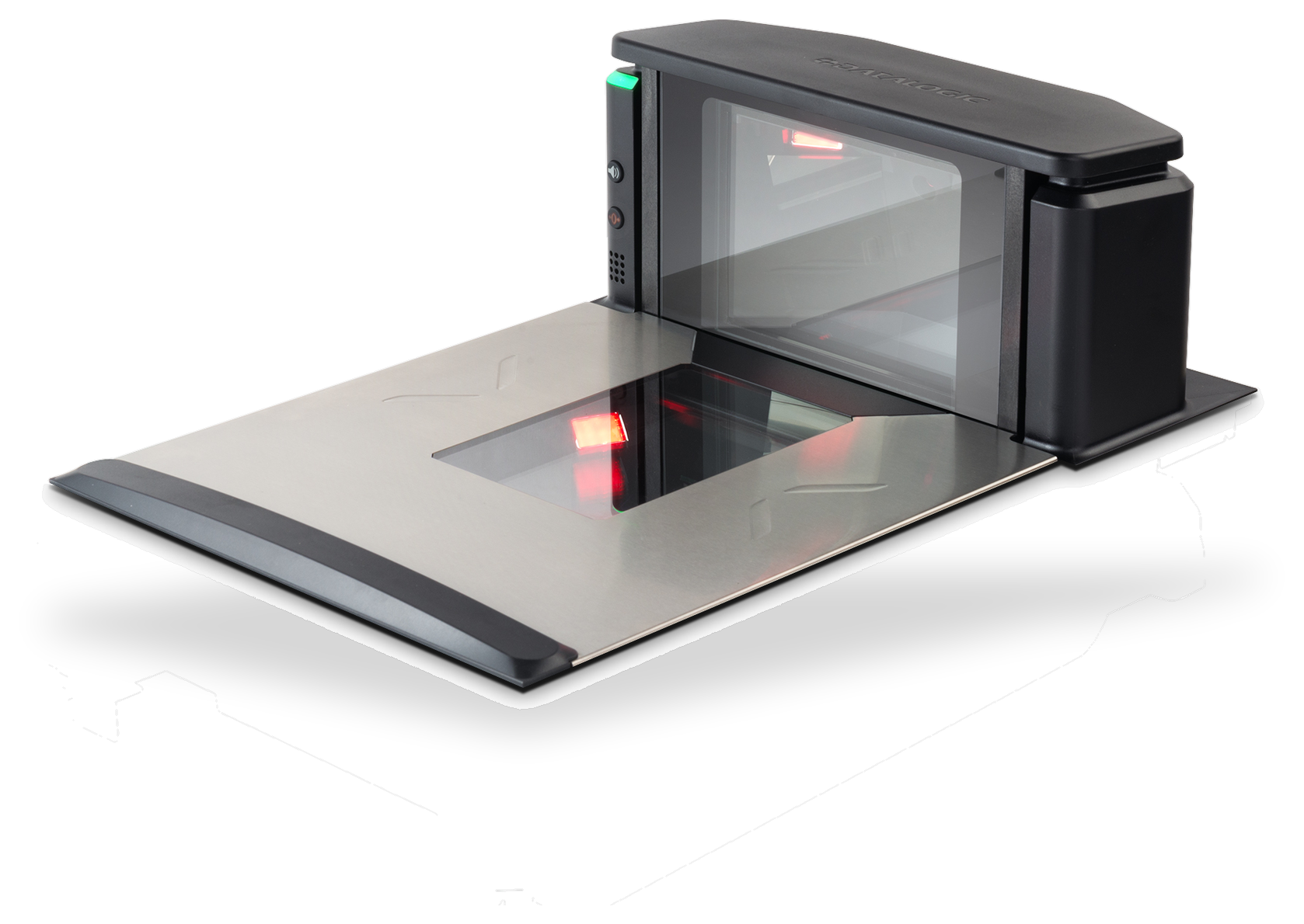 Leitor bi-óptico Magellan 9550i com LEDs de leitura e prato All-Weighs para checkout